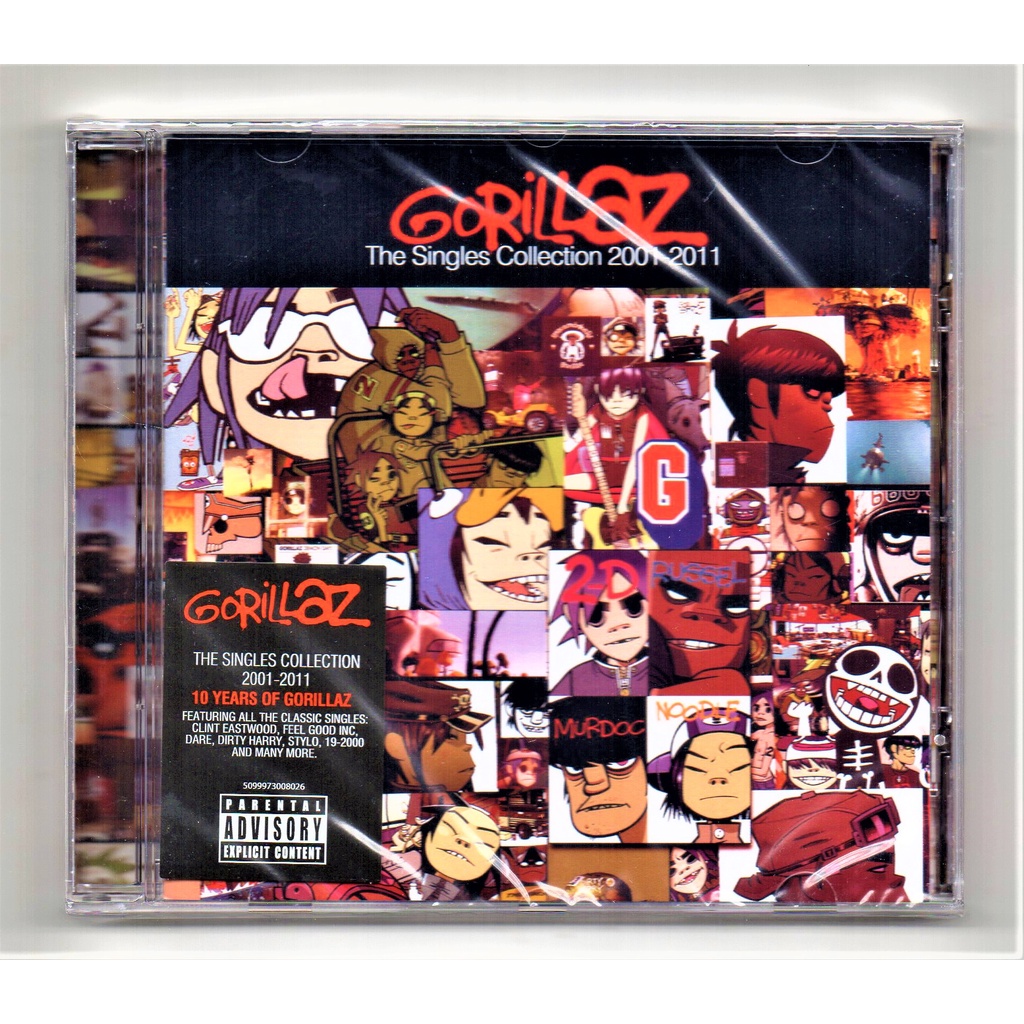Gorillaz - The Singles Collection ( CD ) EU Press | Shopee Malaysia