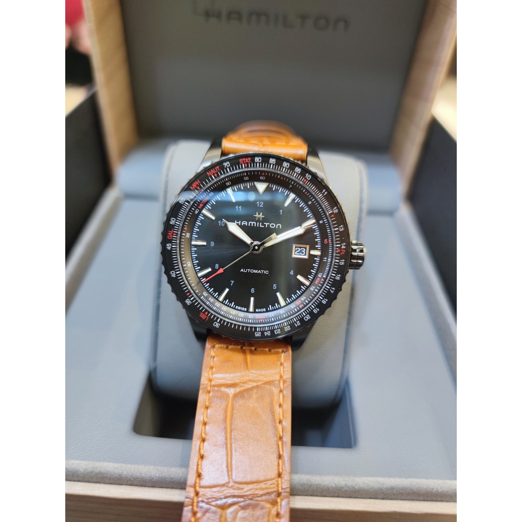 HAMILTON KHAKI AVIATION CONVERTER AUTO 42MM H76625530 | Shopee