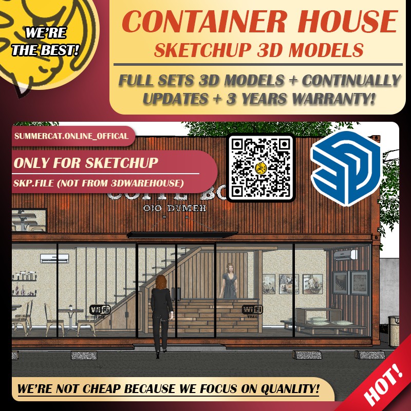 🔥PREFERRED🔥 SKU103 AMAZING CONTAINER HOUSE 3D MODEL SKETCHUP 3D MODELS ...