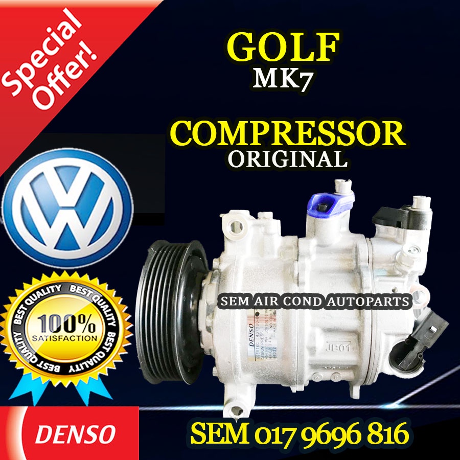 VOLKSWAGEN GOLF MK7 6SES14C 6PK 115MM PULLY ORIGINAL DENSO ND ...