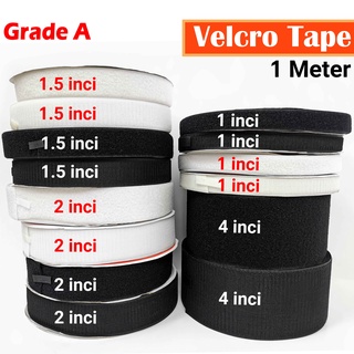 Meter) Velcro Tape Langsir Pelekat Kasut Magic Valcro Tape with