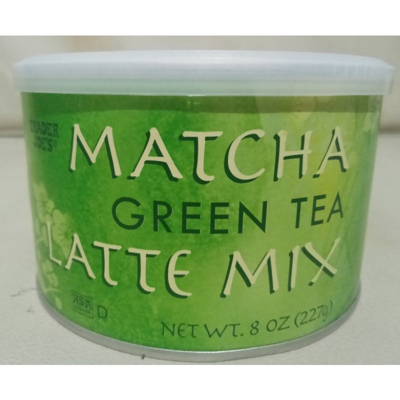 Trader Joe's Matcha Green Tea Latte Mix Net WT. 8oz. (227g) Shopee