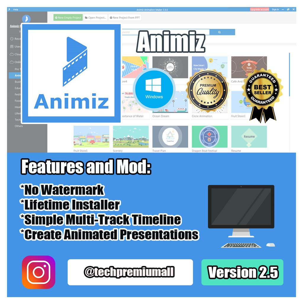 Animiz Animated Video Maker (No Watermark) | Shopee Malaysia