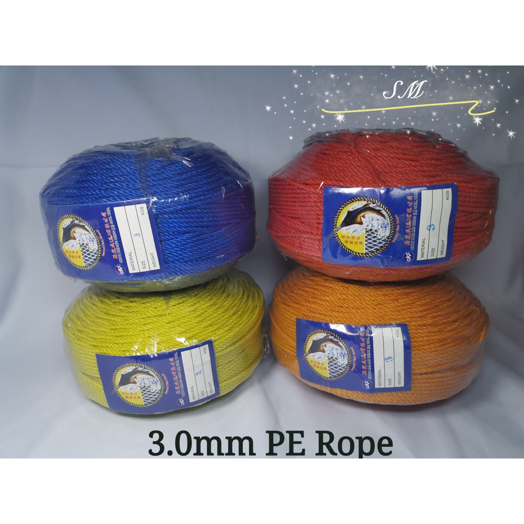 PE Rope 3.0mm X 200mtr [Ready Stock] | Shopee Malaysia