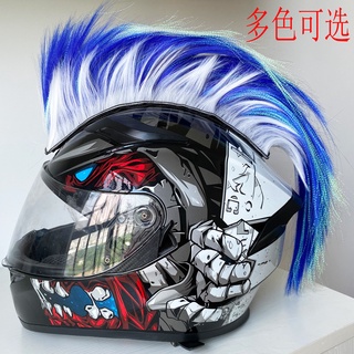 Hai Hong Helmet Hawks Motorcycle Helmet Mohawk Synthetic Wigs for