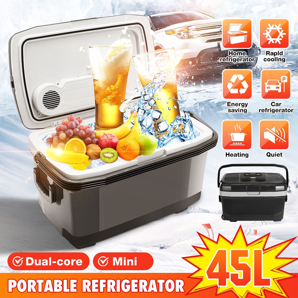 45L Car Fridge Portable Refrigerator Mini Fridge 220V Auto Fridge