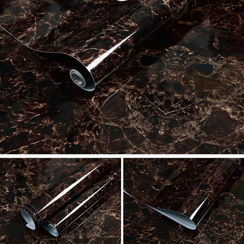 500cm*60cm Marble Waterproof Wallpaper Large Self Adhesive