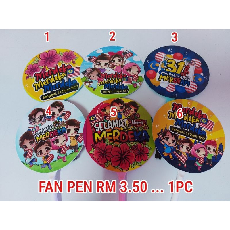 FAN PEN MERDEKA MALAYSIA .... KIPAS READYYY STOCKKKK | Shopee Malaysia