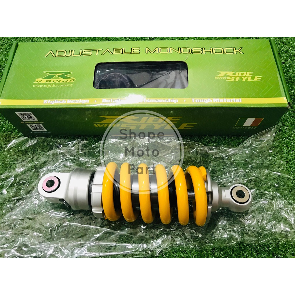 RAPIDO MONOSHOCK MONO ADJUSTABLE RACING HONDA RS150R RS150 RS 150 225MM ...
