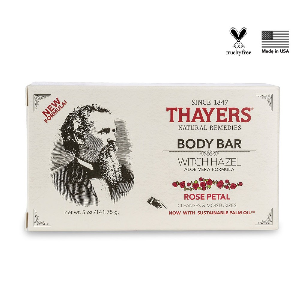 (Ready Stocks) Thayers, Rose Petal Witch Hazel Body Bar Soap (141.75g