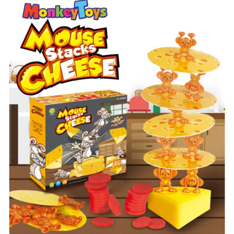 Mouse Stacks Cheese Tower Interactive Game | Shopee Malaysia