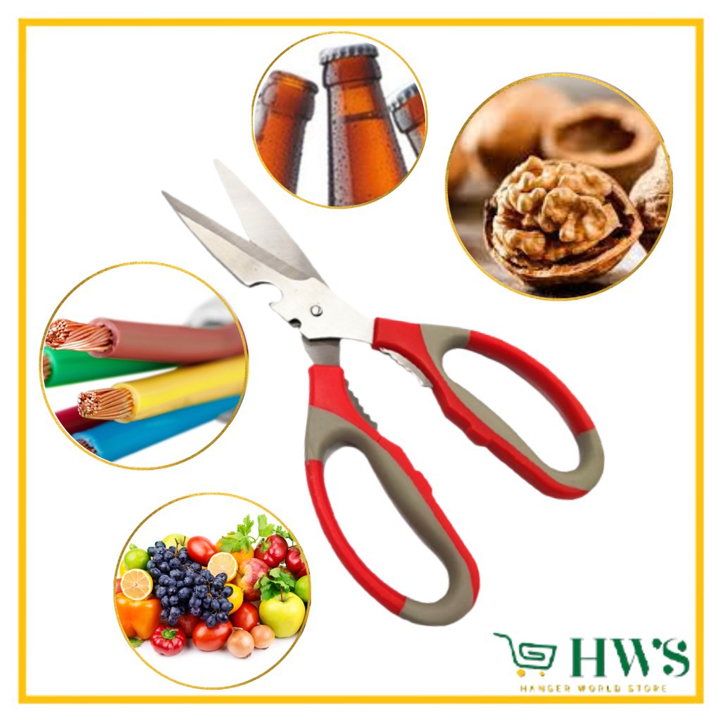 HWS GUNTING PROFESSIONAL SCISSORS KITCHEN FISH BREAD MEAT VEGETABLE ...