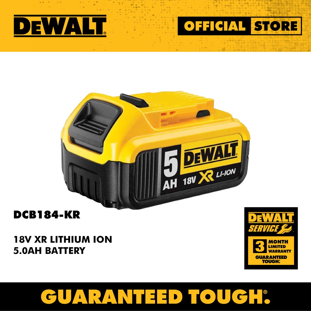 Dewalt dcb184 best sale 18v 5ah