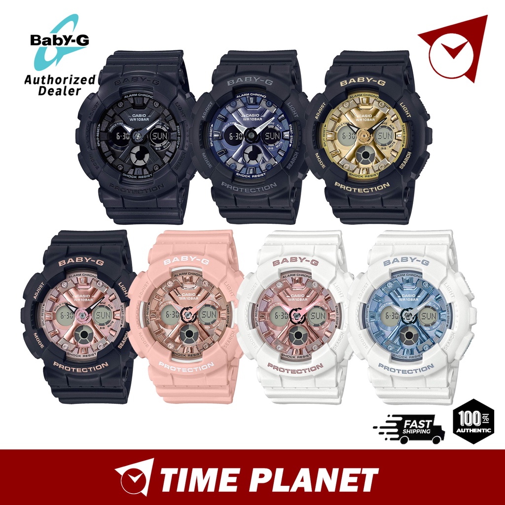 Official Warranty Casio Baby G Women Watch BA 130 1A BA 130 1A2