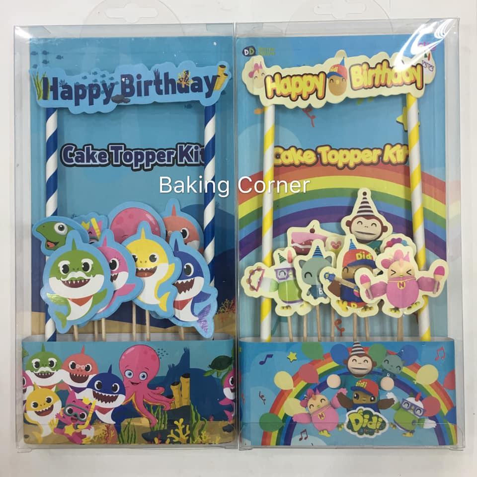 CAKE TOPPER ( BABY SHARK / DIDI & FRIENDS ) | Shopee Malaysia