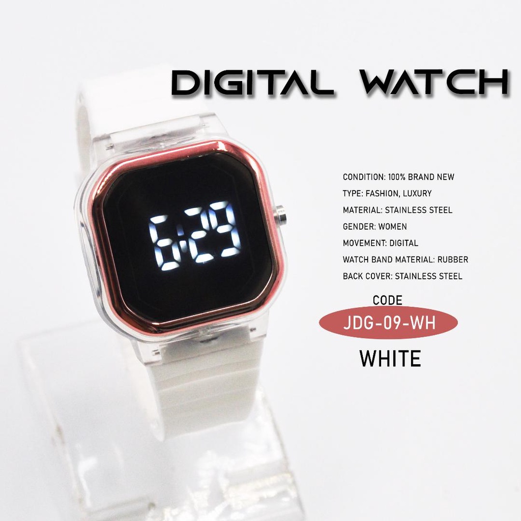 READY STOCK WOMEN FASHION WATCH DIGITAL LED JAM DIGITAL LED FASHION PEREMPUAN JDG 09 Shopee Malaysia