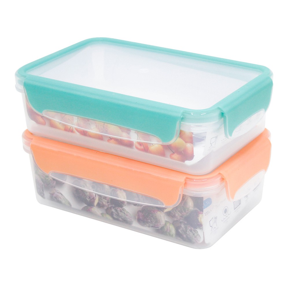 Clip Fresh Classic 2.0 Rectangular Container Set (2 Pcs) | Shopee Malaysia