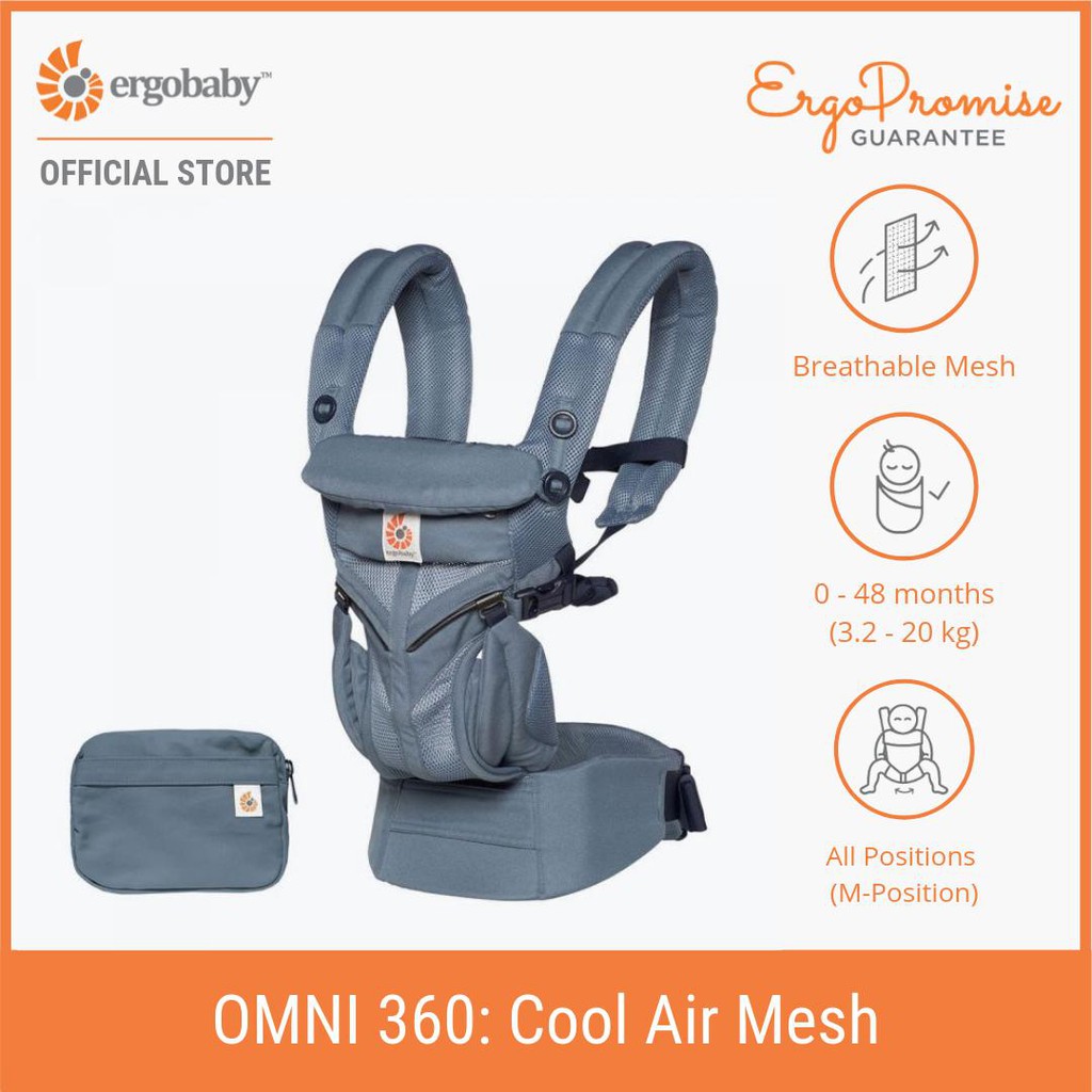 Ergobaby Omni 360 Cool Air Mesh All In One Newborn Baby Carrier All Colors