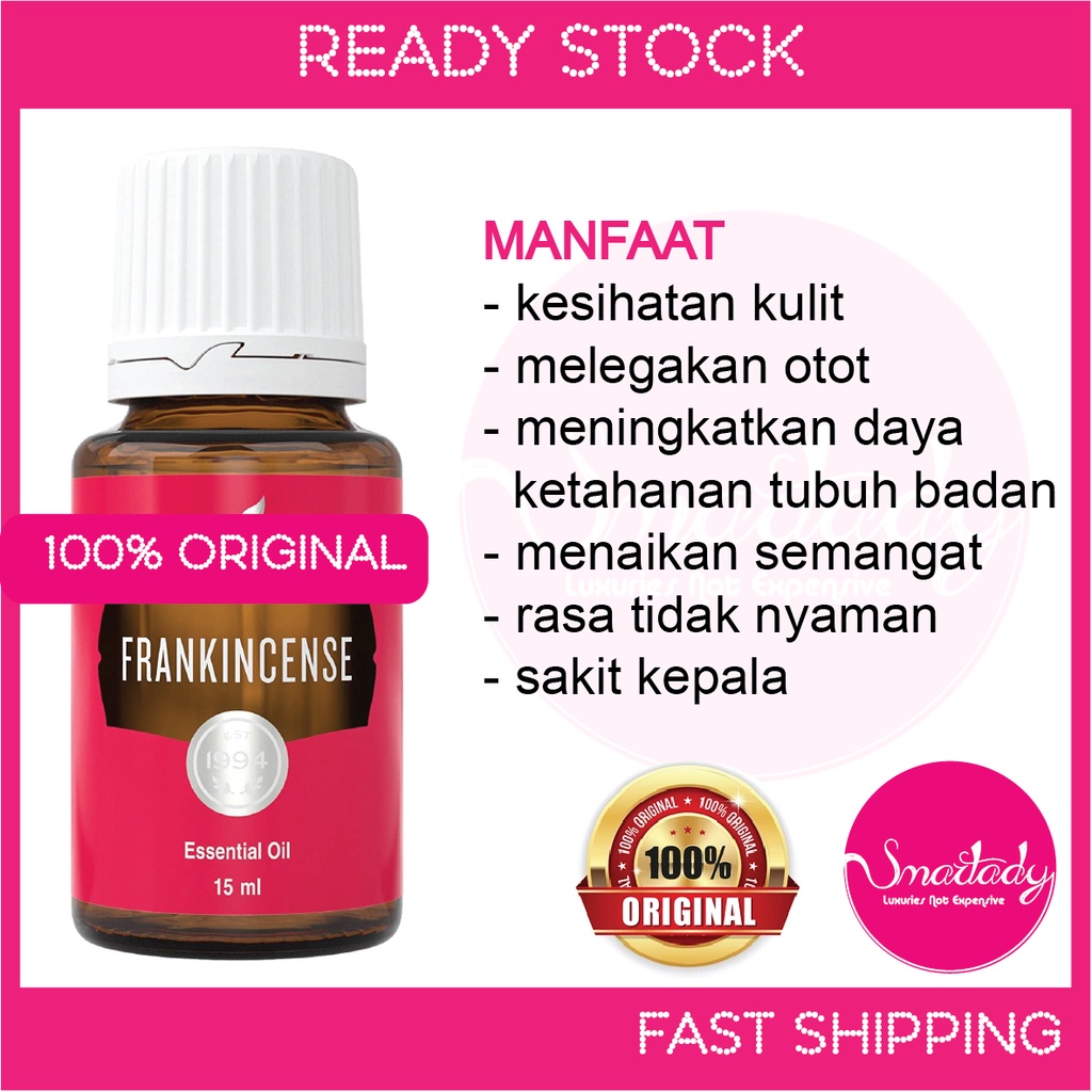 Young Living Frankincense Essential Oil - 15 ML, 100% Pure For Aromatherapy
