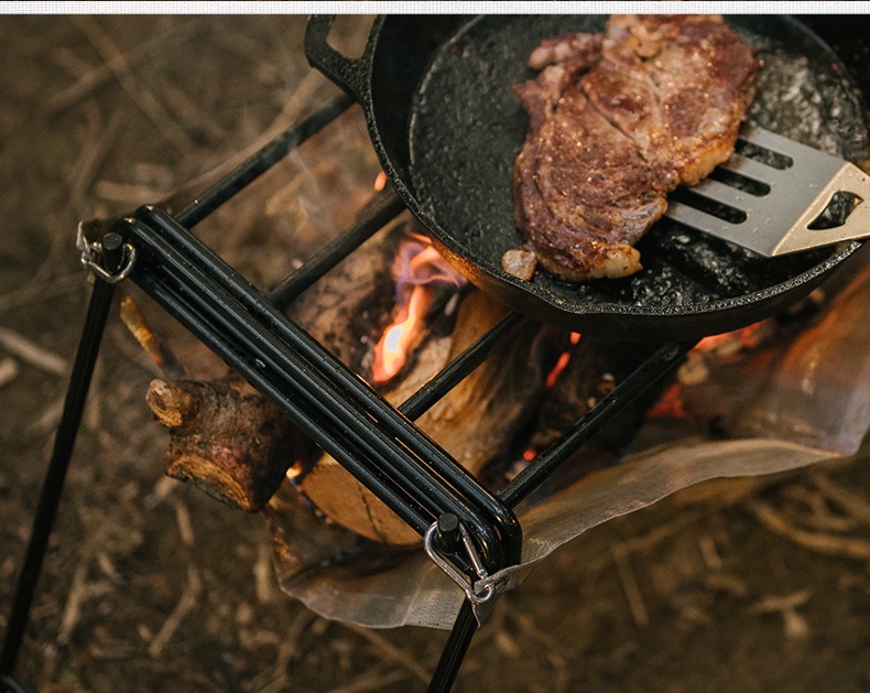 Naturehike Foldable Fire Rack Portable BBQ Cooking Firewood Grill Stove ...