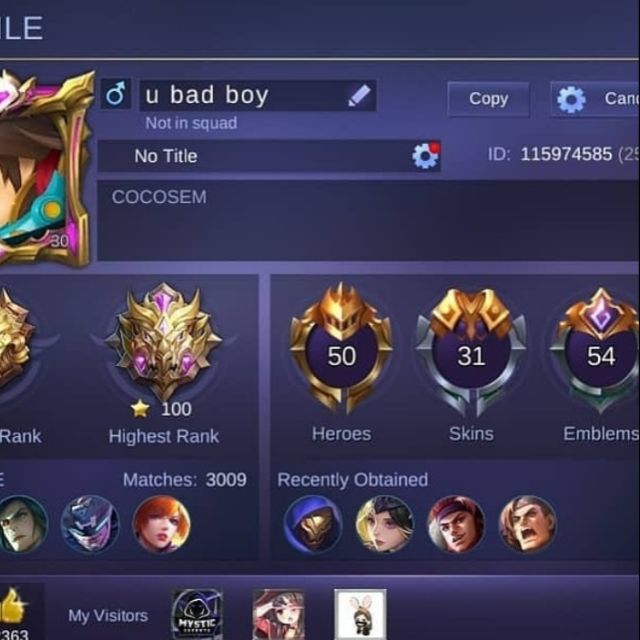 Mobile Legends Sell/Buy