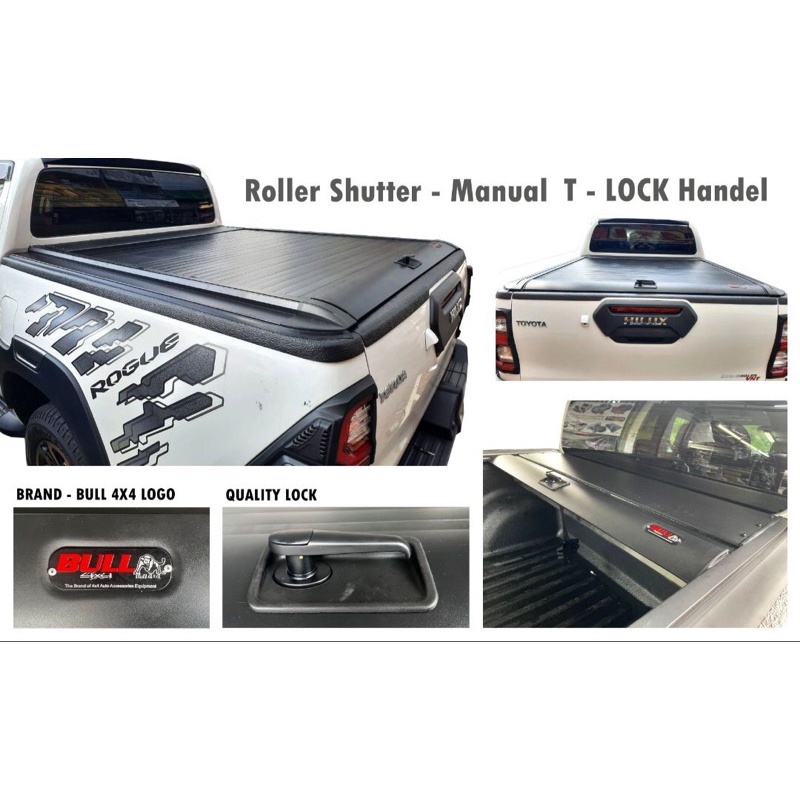 GWM Toyota hilux Revo Rocco rogue rear trunk roller shutter up lid 2016 ...