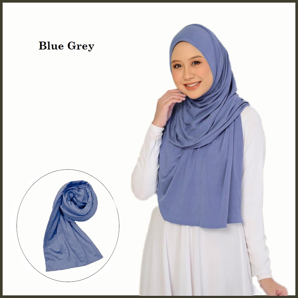 tudung shawl jersey