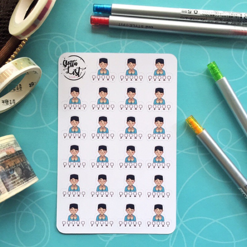 Solat for boys Planner Stickers Bullet Journal Stickers | Shopee Malaysia