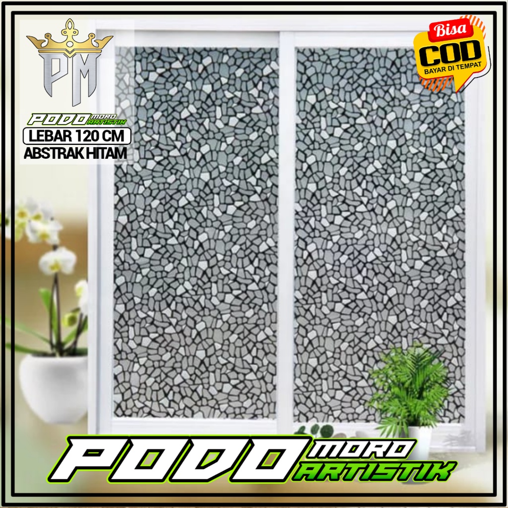 Sticker / Glass Stickers Abstract Black Width 120CM Shopee Malaysia