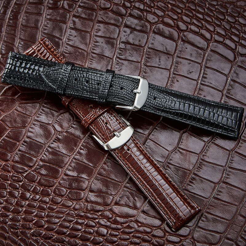 Sangle De Montre En Cuir Véritable 20mm Marron - Fabriqué En Italie, Unisexe