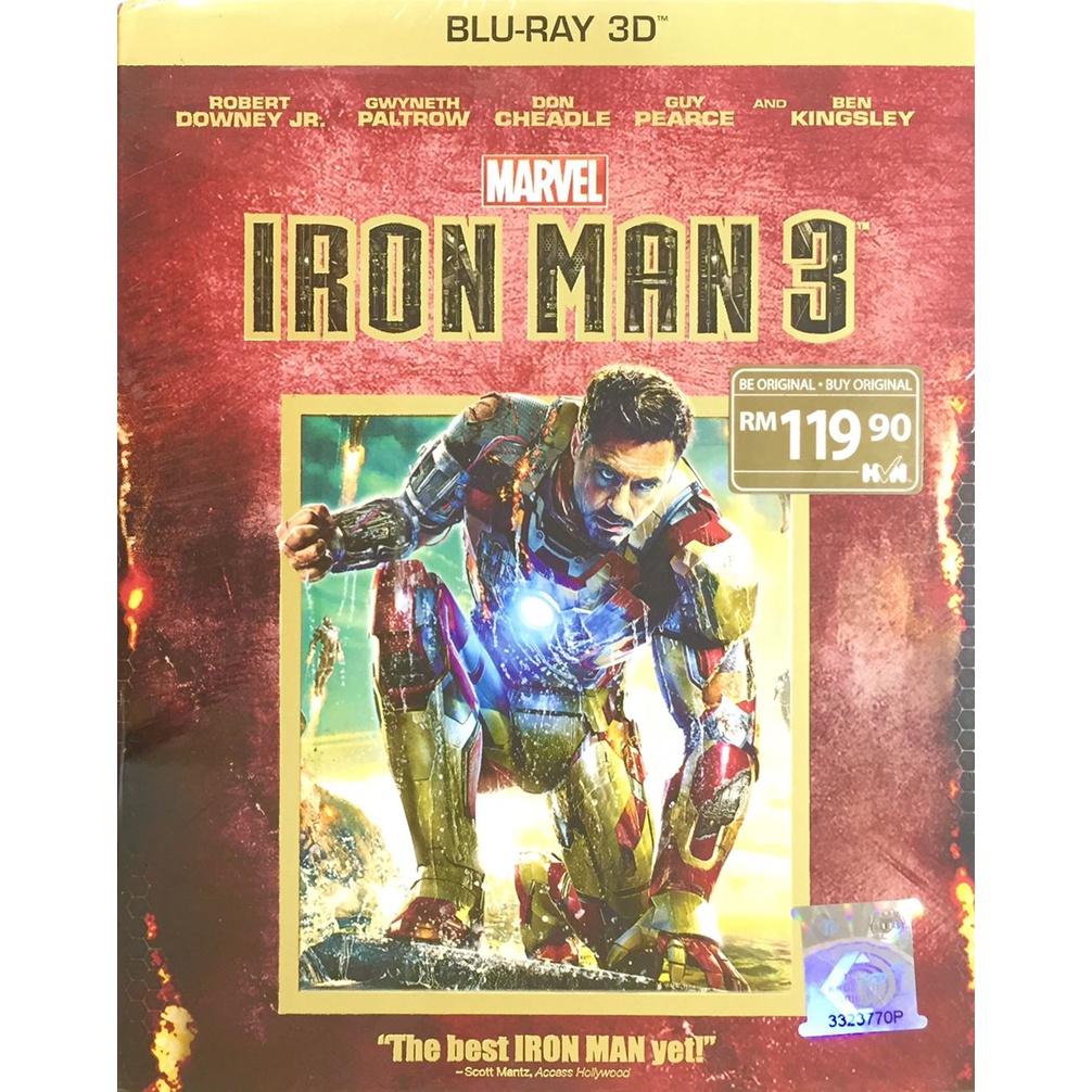 Blu-ray Movie Iron Man 3 (Import 3D 50GB) (2013) | Shopee Malaysia