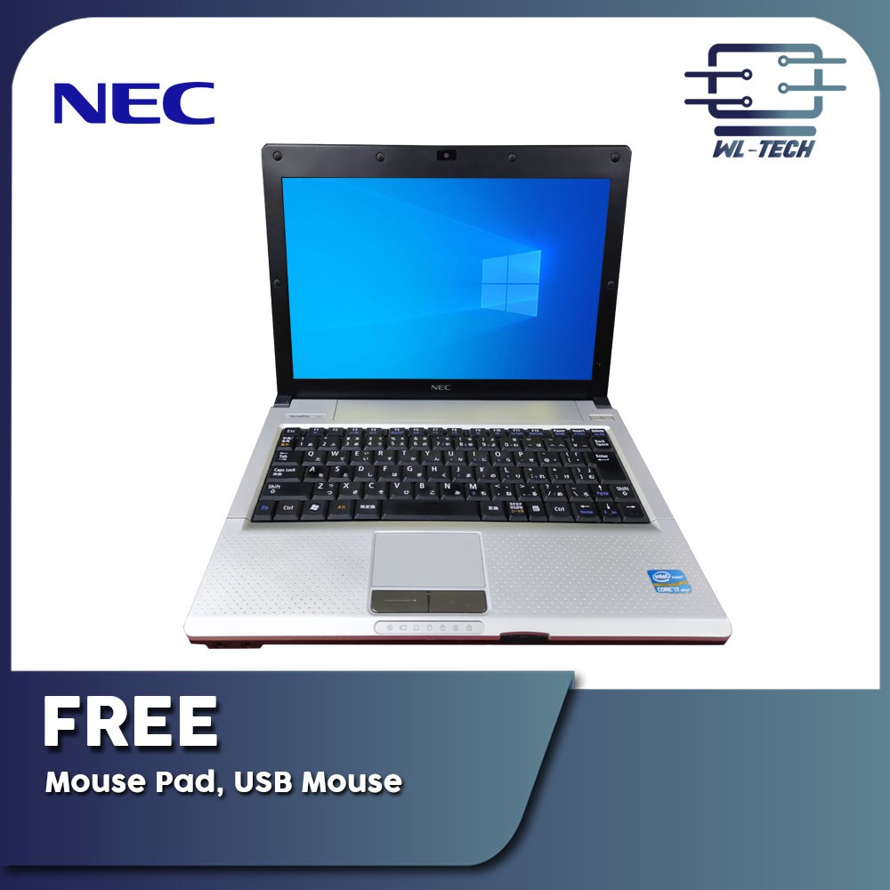 NEC VersaPro VK17HB-E / Core i7-2637M @ 1.7GHz / 4GB RAM / 250GB