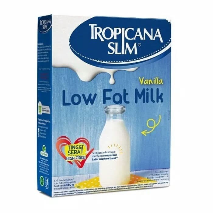 Tropicana Slim Low Fat Milk Vanilla 180 gr | Shopee Malaysia