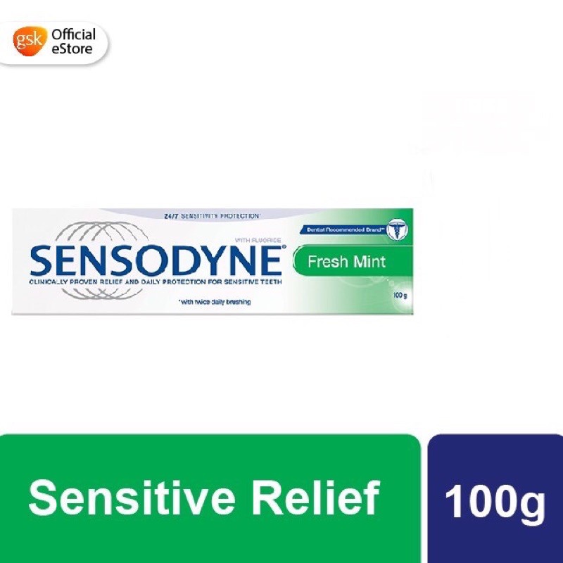 Sensodyne Sensitive Daily Care Fresh Mint Toothpaste (100g) | Shopee ...