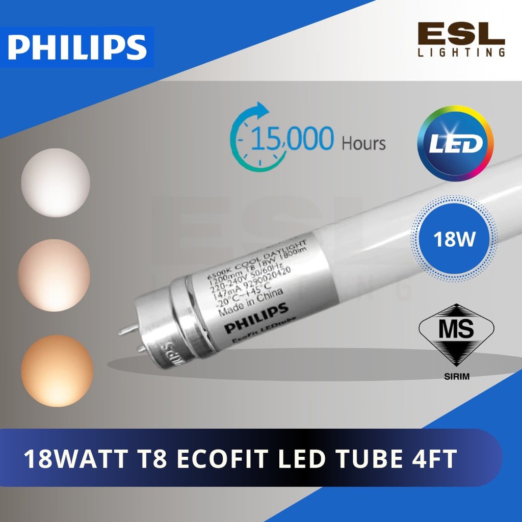 Philips ecofit store led tube 16w