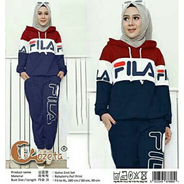 READY STOCK SET FiLA HOODIE TRAINING SET Shopee Malaysia