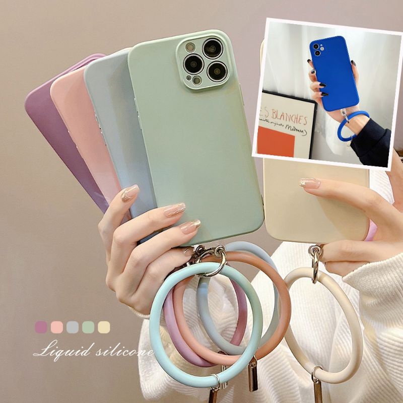 Soft Silicone Phone Bracelet Phone Strap Fashion Hanging Ring Anti