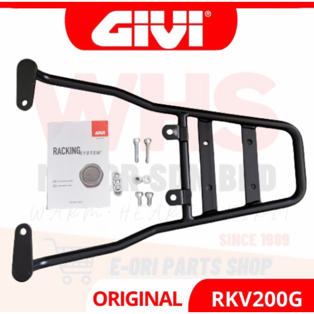 GIVI RKV200 Keeway Rack Base Plate Max Load 5kg 100% original plug n ...