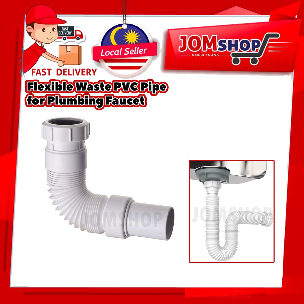 40mm or 32mm Flexible Waste PVC Pipe for Plumbing Faucet / Flexible ...