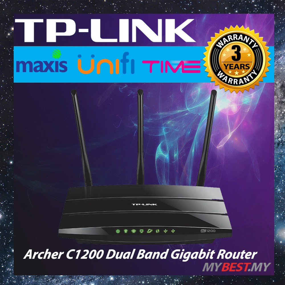 TP-LIink AC1200 Wireless Dual Band Gigabit Router - Archer C1200 ...