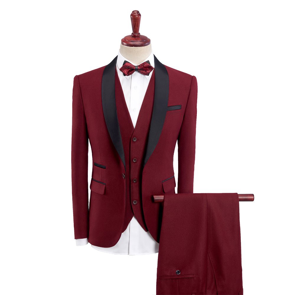 (Suit + vest + pants) Classic Men Suits for Wedding Elegant 3 Piece Men ...