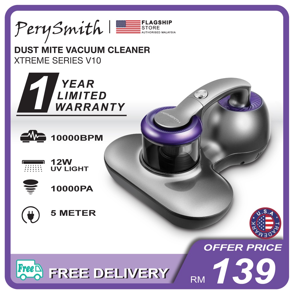 [FLAGSHIP STORE] PerySmith 700W Dust Mite Vacuum Cleaner XTREME Series