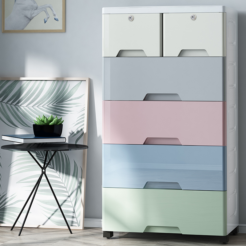 Cabinet SEOKO Storage-DIY Candy Colored Drawer 5 Layer Storage - JY5015 ...