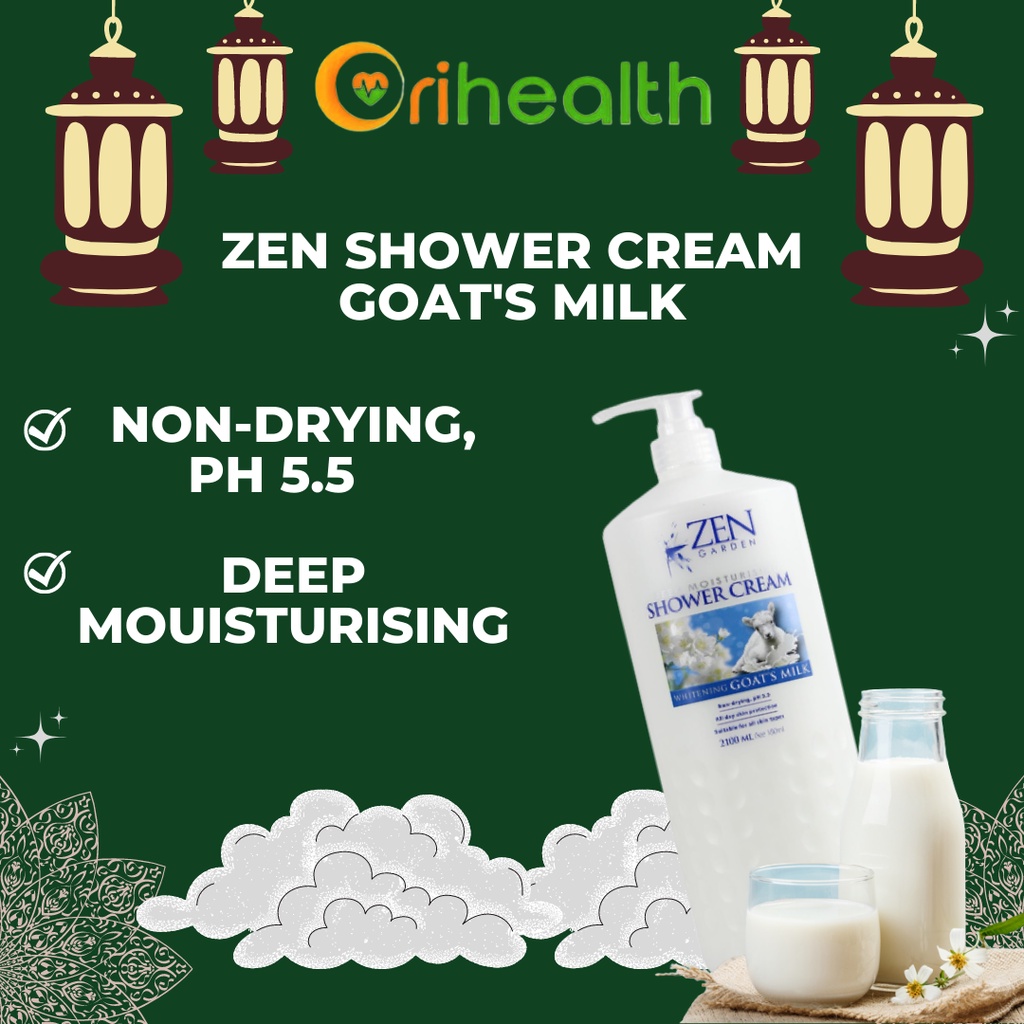 ZEN GARDEN SHOWER CREAM GOATS MILK PH5.5 2100ML(NOT MORE THAN 6 UNIT