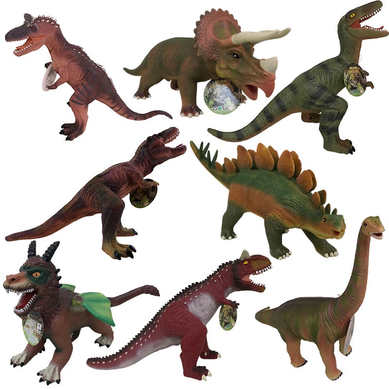 Large Realistic Dinosaur Soft Rubber Silicon Model Figure Toy Jurassic ...