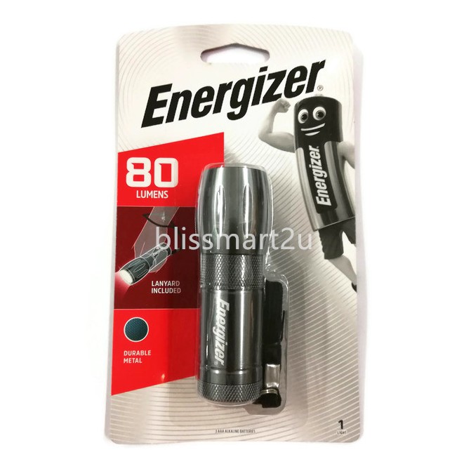 Energizer LED Metal Light 80 Lumens Torchlight Metal Casing Torch Light