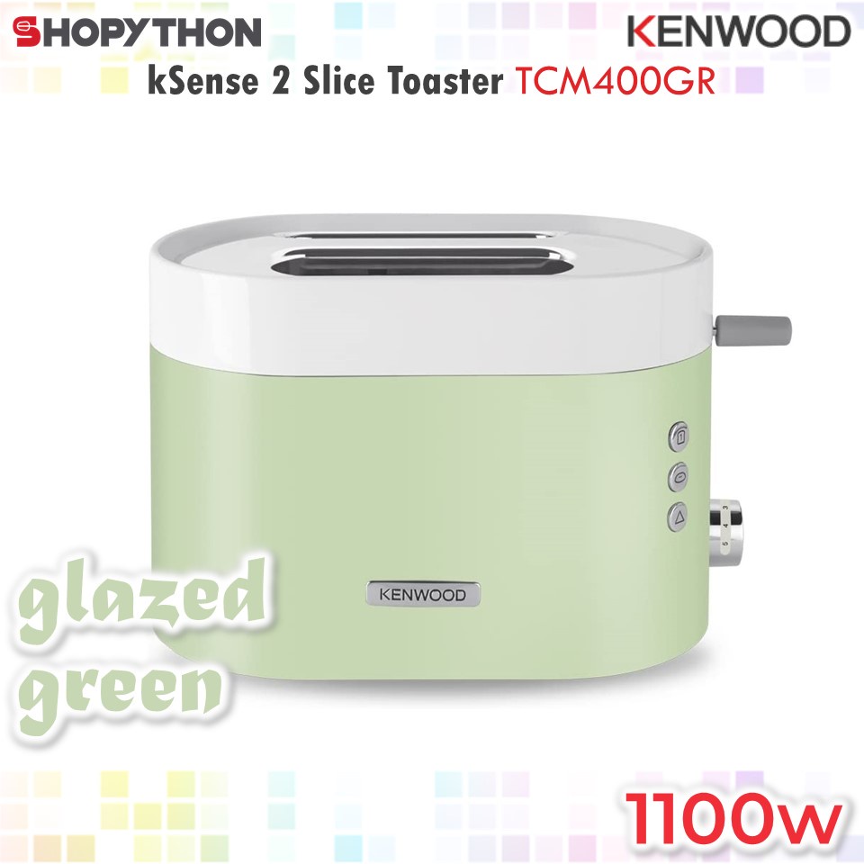 KENWOOD kSense 2 Slice Toaster TCM400GR Glazed Green (1100w) Shopee