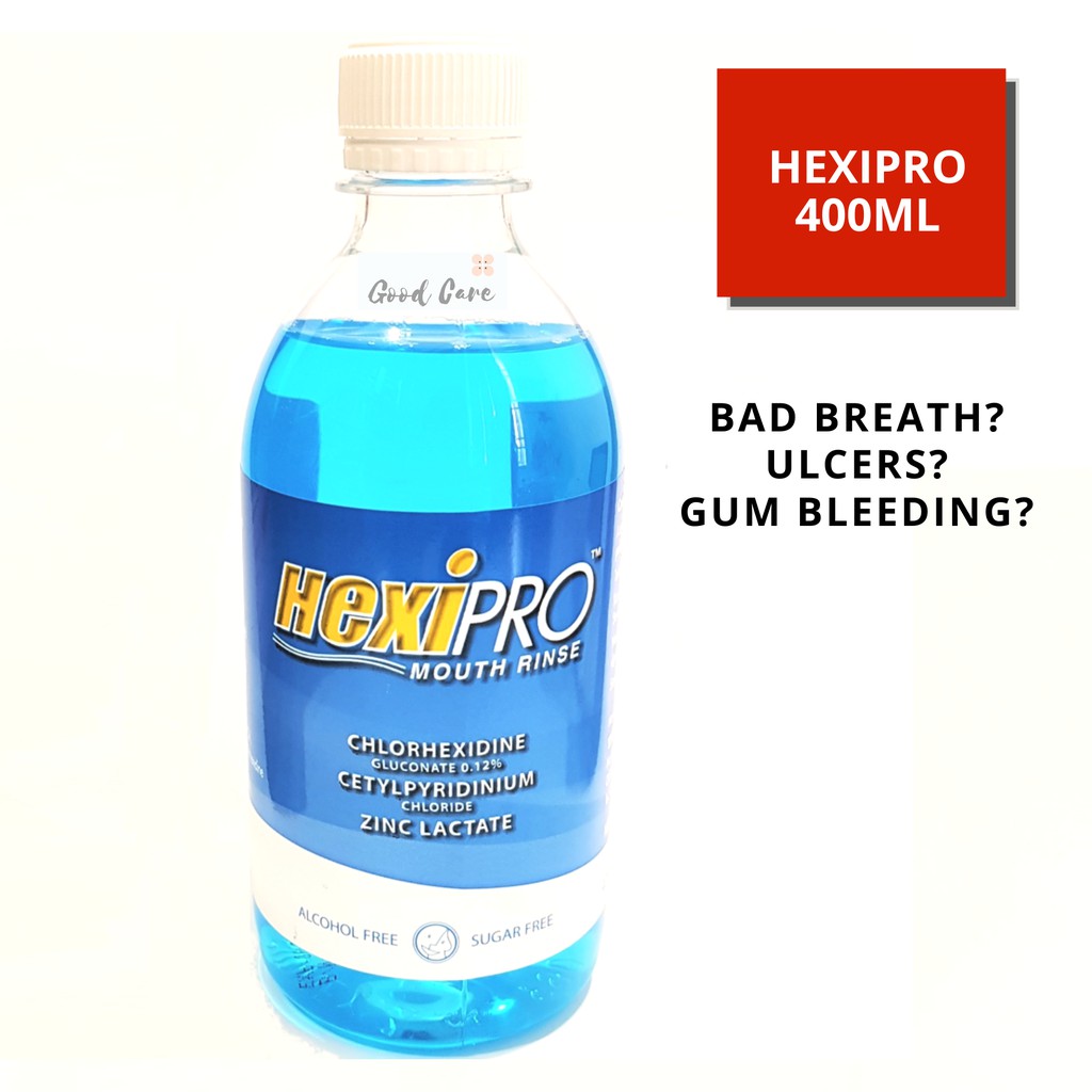 HEXIPRO 400ml Chlorhexidine Mouthwash (Expiry 2027) *for bad breath