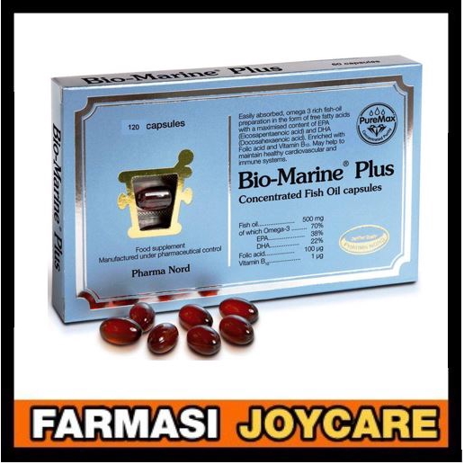 Pharma Nord Bio-Marine Plus Concentrated 500mg Omega Fish Oils 120's ...