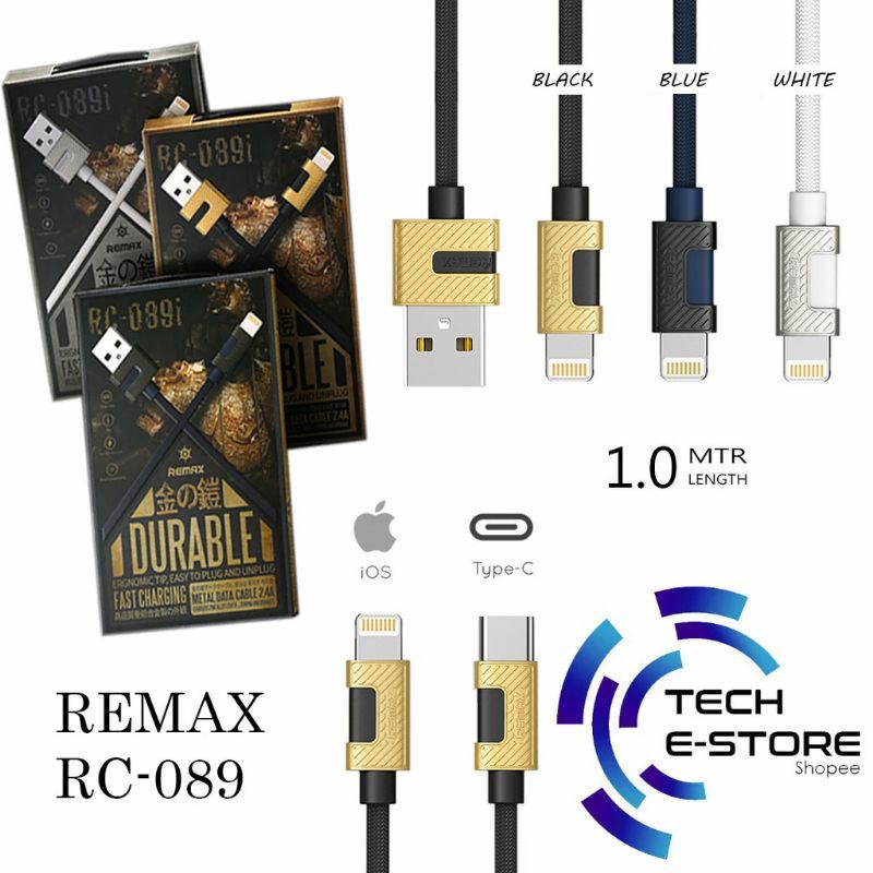 ORIGINAL REMAX RC-089 DURABLE METAL 2.4A FAST CHARGING!! | Shopee Malaysia